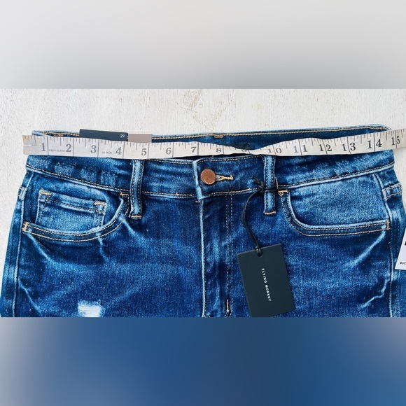 Flying Monkey Women's Blue Morrison High Rise Skinny Jeans - Picture 13 of 14